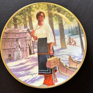 Noble American Indian Women - Lily of the Mohawks - Artist David Wright 1989